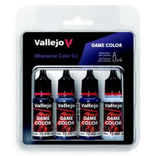 Vallejo - Game Color / 4 colors - Ultramarine Color Set-72389