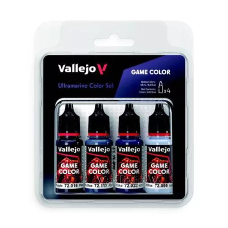 Vallejo - Game Color / 4 colors - Ultramarine Color Set-72389