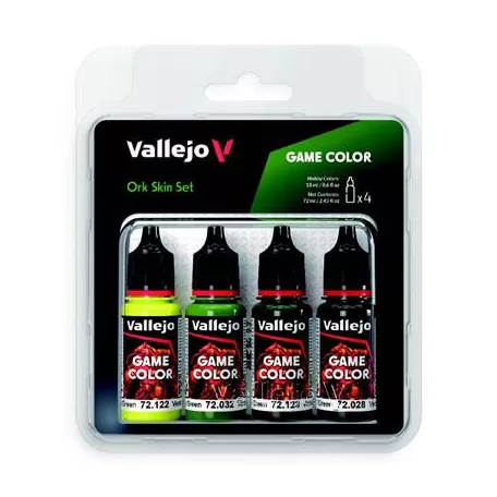 Vallejo - Game Color / 4 colors - Ork Skin Set-72391