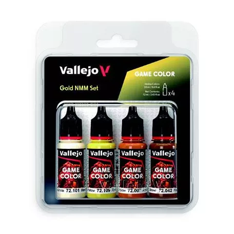 Vallejo - Game Color / 4 colors - Gold NMM Set-72395