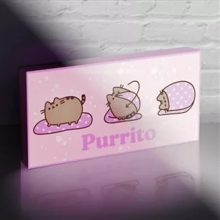 PUSHEEN (PURRITO) LETTERBOX LIGHT UP CANVAS-WDCL2500324