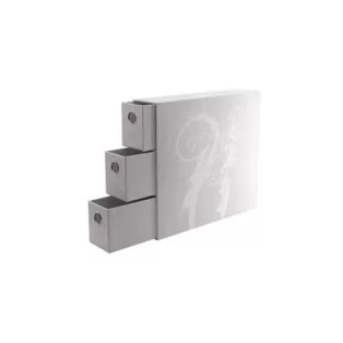 Dragon Shield Storage - Card Drawers Fortress - Vertical - 3 XL - White-AT-33703