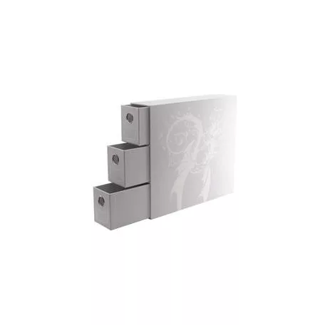 Dragon Shield Storage - Card Drawers Fortress - Vertical - 3 XL - White-AT-33703