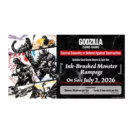 Godzilla Card Game Godzilla Card Game Sleeve & Card Set Ink-Brushed Monster Rampage - EN-178077