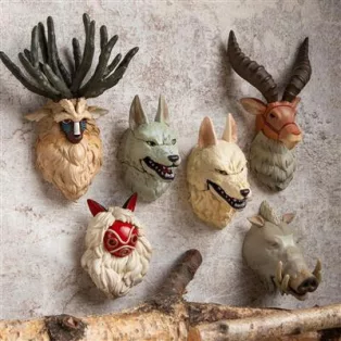 Princess Mononoke - Collection of 6 Assorted 3D Character Magnet-BENELIC-52648