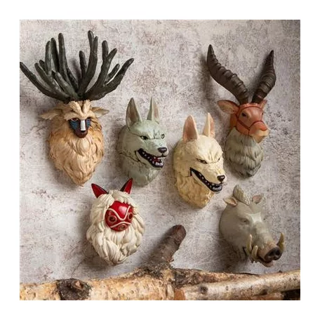 Princess Mononoke - Collection of 6 Assorted 3D Character Magnet-BENELIC-52648
