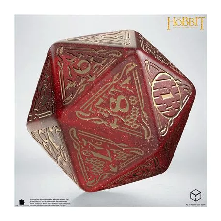 The Hobbit Spindown D20 - Ember TCG Jumbo Die-HOB/190166/20LEV03