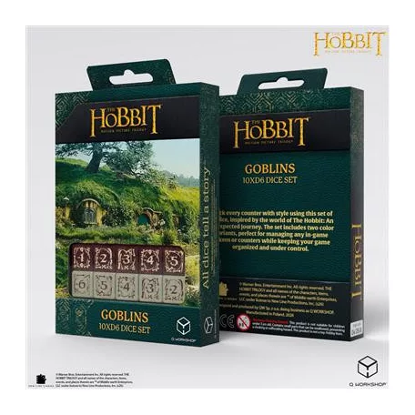 The Hobbit TCG 10x D6 - Goblins-HOB/190166/10XD6/GOB
