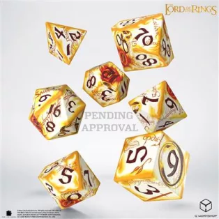 The Lord of the Rings: Ring-bearers - Full Art Dice Set - Whitefire Radiance-LOTR/190166/SWSP/RINA
