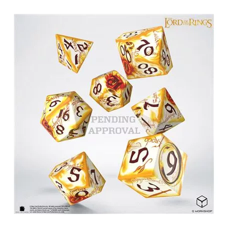 The Lord of the Rings: Ring-bearers - Full Art Dice Set - Whitefire Radiance-LOTR/190166/SWSP/RINA