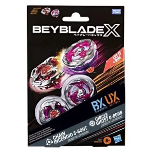 Beyblade X Circle Ghost 0-80GB & Chain Incendio 5-60HT Dual Pack Set-G1687ES0