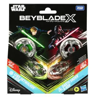 Beyblade X and Star Wars Collab Luke Skywalker 4-80B vs. Darth Vader 4-60B-G0290ES0
