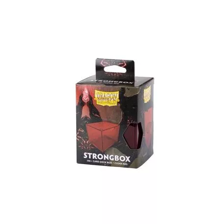 Dragon Shield Strongbox Box - Clear Red-AT-19003