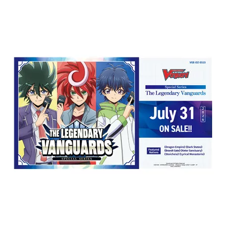 Cardfight!! Vanguard - The Legendary Vanguards Booster Display (10 Packs) - EN-VGE-DZ-SS15