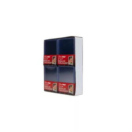 UP - 3” x 4” Clear Regular TOPLOADER Card Protectors (100CT) (4 Pack Tray) for Standard Size Cards-83822