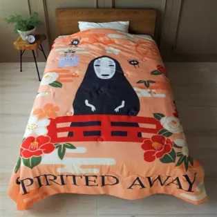 Spirited Away - Natsu Comforter No Face & Flowers-MARU-93837