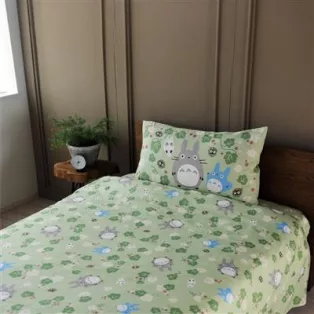 My Neighbor Totoro - Natsu Bed Cover Set Totoro Green Leaf-MARU-93830