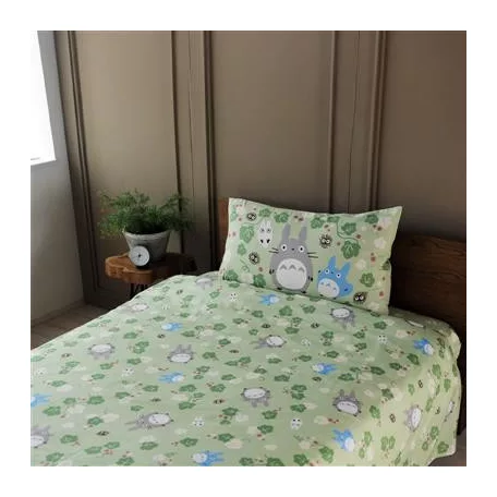 My Neighbor Totoro - Natsu Bed Cover Set Totoro Green Leaf-MARU-93830