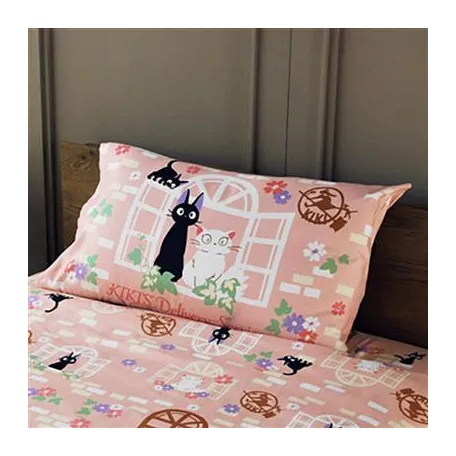 Kiki's Delivery Service - Natsu Cushion Cover Sweet Pink Jiji-MARU-93827