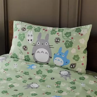 My Neighbor Totoro - Natsu Cushion Cover Totoro Green Leaf-MARU-93826