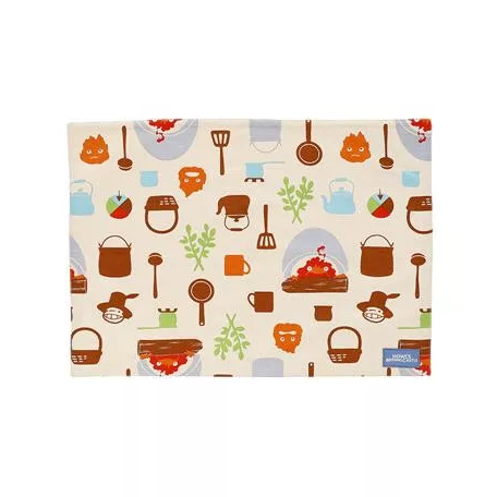 Howl's Moving Castle - Natsu Lunch Mat Cook with Calcifer-MARU-93819
