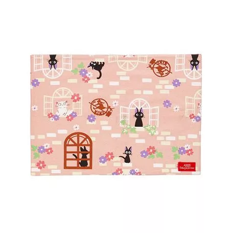 Kiki's Delivery Service - Natsu Lunch Mat Sweet Pink Jiji-MARU-93818