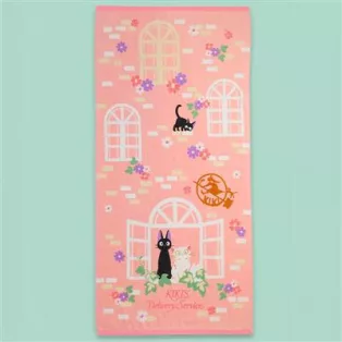 Kiki's Delivery Service - Bath Towel Sweet Pink Jiji 70x140 cm-MARU-93795