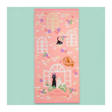 Kiki's Delivery Service - Bath Towel Sweet Pink Jiji 70x140 cm-MARU-93795