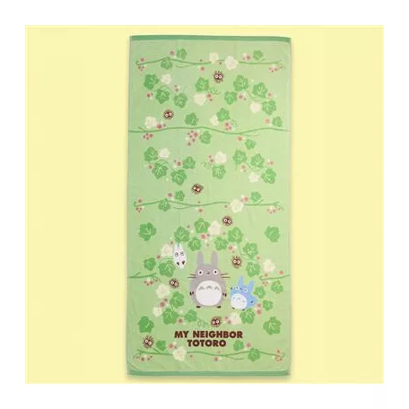 My Neighbor Totoro - Bath Towel Totoro Green Leaf 70x140 cm-MARU-93794