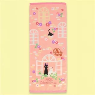 Kiki's Delivery Service - Natsu Towel Sweet Pink Jiji 34x80 cm-MARU-93791