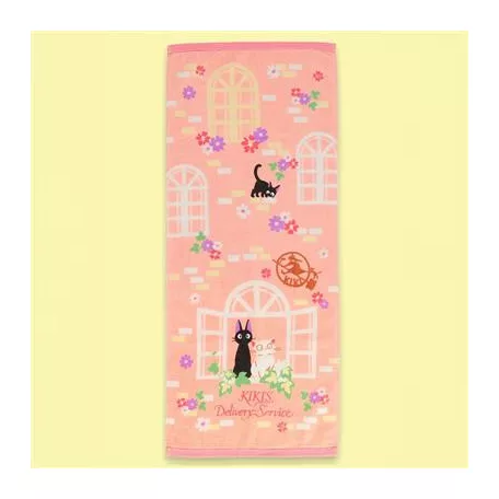Kiki's Delivery Service - Natsu Towel Sweet Pink Jiji 34x80 cm-MARU-93791