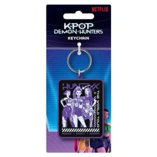 K-POP DEMON HUNTERS HUNTRIX GROUP PVC KEYCHAIN-RK2510650