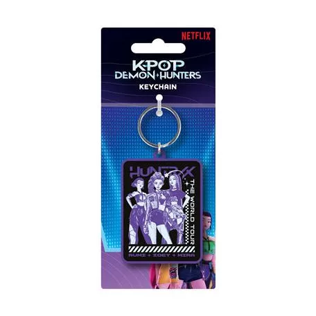 K-POP DEMON HUNTERS HUNTRIX GROUP PVC KEYCHAIN-RK2510650