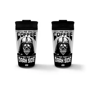 STAR WARS (I LIKE MY COFFEE ON THE DARK SIDE) METAL TRAVEL MUG-MTM25709