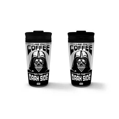 STAR WARS (I LIKE MY COFFEE ON THE DARK SIDE) METAL TRAVEL MUG-MTM25709