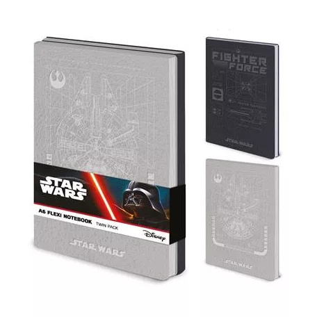 STAR WARS (REBEL) A6 FLEXI NOTEBOOK TWIN PACK-SR2402524