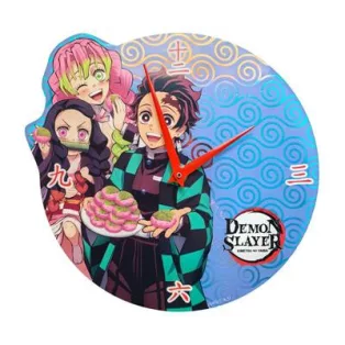Demon Slayer - Acrylic Wall Clock with holographic effect - 24x23cm-SAK70283