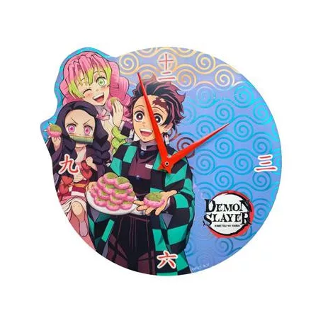 Demon Slayer - Acrylic Wall Clock with holographic effect - 24x23cm-SAK70283