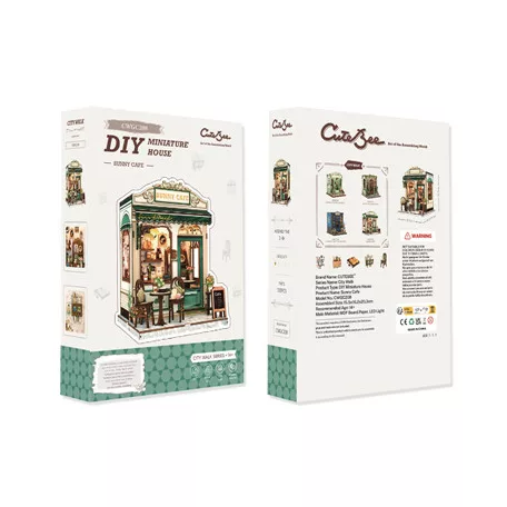 CuteBee - Miniature House - Sunny Cafe-SAK18105