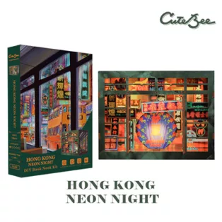 CuteBee - Book Nook - Hong Kong Neon Light-SAK18058