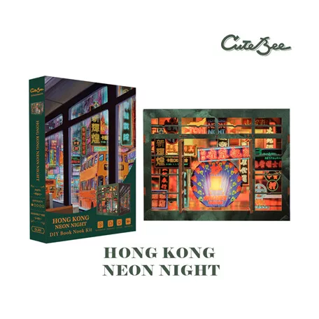 CuteBee - Book Nook - Hong Kong Neon Light-SAK18058
