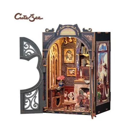 CuteBee - Book Nook - Count Cat's Study-SAK18038