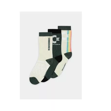 Commodore C64 - Crew Socks (3Pack)-CR487110C64-43/46