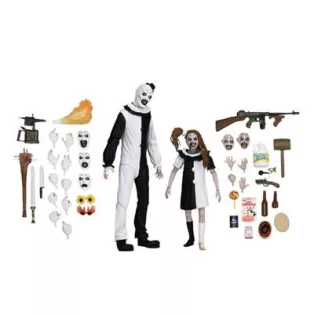 Terrifier 2 - 7" Scale Action Figure - Ultimate Art the Clown & Little Pale Girl 2 Pack-NE45254-01