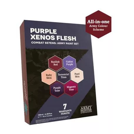 The Army Painter - Combat Se7ens Army Paint Set Purple Xenos Flesh-WP8114P