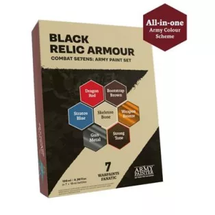 The Army Painter - Combat Se7ens Army Paint Set Black Relic Armour-WP8115P