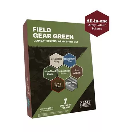 The Army Painter - Combat Se7ens Army Paint Set Field Gear Green-WP8119P