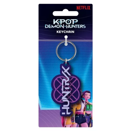 K-POP DEMON HUNTERS - PVC KEYCHAIN - HUNTRIX LOGO-RK2510649