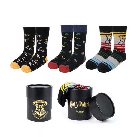 Harry Potter - Socks 3-Pack (EU38-45) - Gift Pack-2900002568