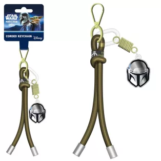 THE MANDALORIAN AND GROGU - CORD KEYCHAIN - BESKAR-CK2501286